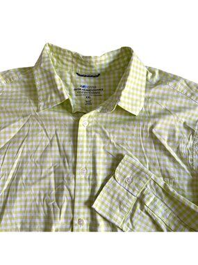 Vineyard Vines Men's Sz XXL On-The-Go Performance Gingham Button-Down Shirt